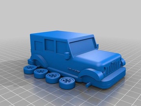 2017 jeep wrangler vehículos coche el suv 3d print model - Mito3D