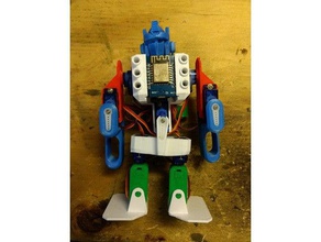 telecomando bipede walker la robotica 9g servo android arduino esp8266 micro controllo remoto robot motore piedi a wemos d1 mini 3d print model - Mito3D