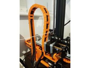creality cr-10 z axis cable drag chain 3d printer parts management cr10 z-axis 3d print model - Mito3D