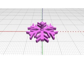 collegabile a fiocco di neve costruzione giocattoli blockscadsnowflake 3d print model - Mito3D