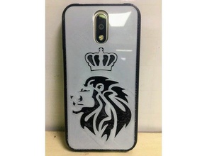 moto g4plus rey león el teléfono móvil de dos colores lionking g4 plus 3d print model - Mito3D