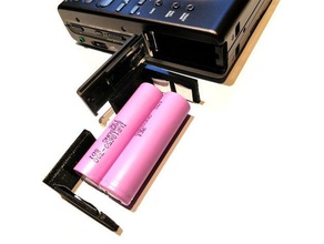 sony bp mz-1 paquet de batterie remplacement base 18650 batteries type la support dinosaure minidisc 3d print model - Mito3D