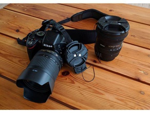 Inhaber swapping Linsen Kappen Kamera cap Objektiv Fotografie 3d print model - Mito3D