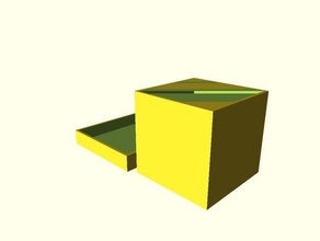 parametrized simple box lid storage 3d print model - Mito3D