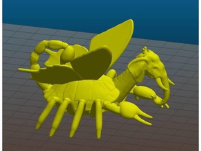 meshmixed Tiere torture test 3d-Druck-tests Tier Schmetterling giraffe scorpion Schildkröte 3d print model - Mito3D