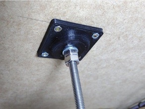 filament spool holder back wall 3d printer accessories 3d print model - Mito3D