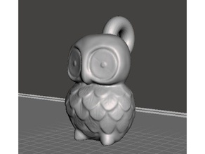 owl keychain 3d printing 3d print model - Mito3D