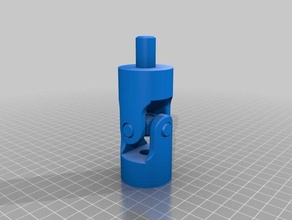 gimbal joint v2 parts hinge one piece 3d print model - Mito3D