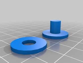 fidget spinner tapa simple La impresión en 3d cap 3d print model - Mito3D