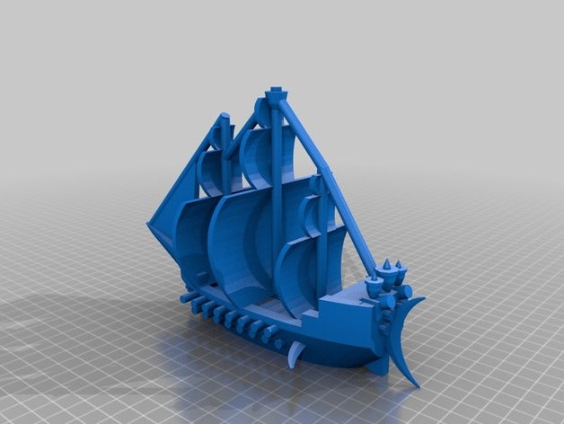 barco pirata de la marea piscina La impresión en 3d 3D print model - Mito3D