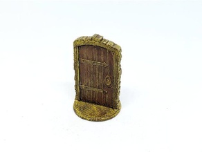 stone door remix toy & game accessories 28mm dnd gloomhaven heroquest rpg warhammer quest 3d print model - Mito3D