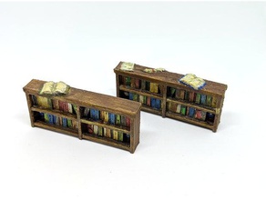 bookcases gloomhaven remix toy & game accessories bookcase bookshelf dungeon shelf 3d print model - Mito3D