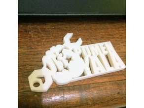 Schlüsselanhänger pomen yala 3d-drucken ender 2 keychain 3d print model - Mito3D