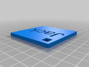 name-tag Schlüsselanhänger 3d-slash 3d print model - Mito3D