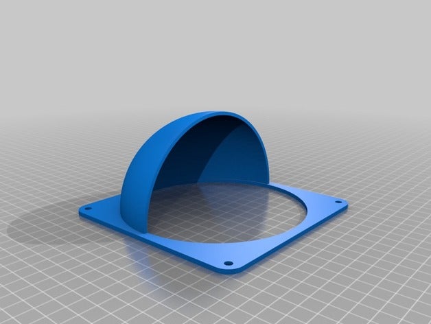 140mm fan cowls computer cowl duct shroud 3D print model - Mito3D