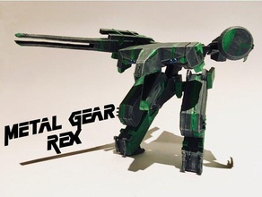 metal gear rex fácil de impresión modelo robots solid 3d print model - Mito3D