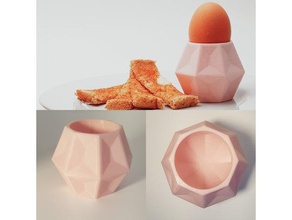 eggstravagant kitchen & dining eggcup egg cup holder pink 3d print model - Mito3D