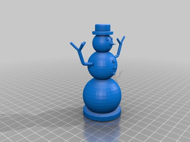 snowman 3d printing snow 3D print model - Mito3D