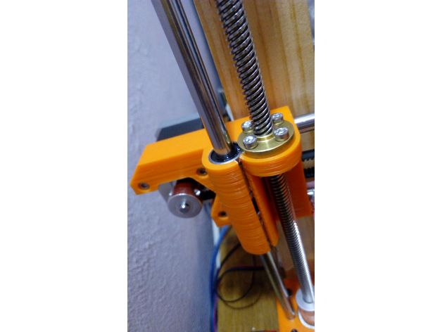 prusa i3 mk3 eixo x termina em 4 de parafuso m3 standar t8 levar porca do finales eje tornillos para tuerca estandar varilla roscada Impressora 3d peças impresora mk2 tr8 eixo-x 3D print model - Mito3D