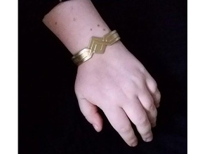 wonder woman amazonian inspired bracelet bracelets cosplay costume dc comics jewelry wonderwoman 3d print model - Mito3D