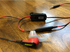 bose soundsport headphone clip audio headphones 3d print model - Mito3D