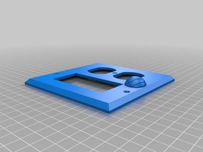 avery wallplate final household 3d print model - Mito3D