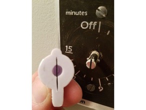 timer knob slotted post household 3d print model - Mito3D