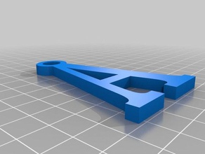 büyük harf Anahtarlık 3d print model - Mito3D