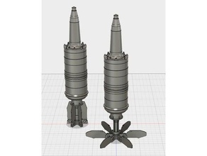 125mm heat round props airsoft ammunition cannon cosplay prop tank 3d print model - Mito3D