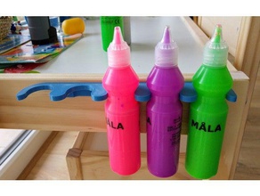 ikea tintas titular porta-ferramentas & caixas suporte para garrafa de água 3d print model - Mito3D
