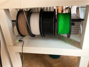 filament holder ikea lack 3d printer accessories spool hook 3d print model - Mito3D