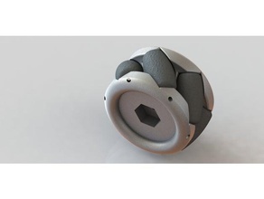 mecanum 50mm robotics mechanical mobile robot omnidirectional 3d print model - Mito3D