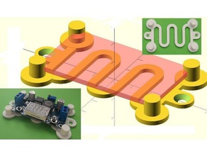 parametric circuit board mount electronics 3d printing customizable customizer diy openscad pcb holder vise 3d print model - Mito3D