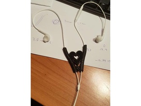 écouteur de câble séparateur - separatore par cavetti audio l'audio auricolari cavi les écouteurs 3d print model - Mito3D