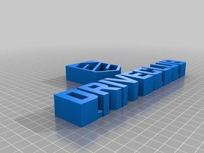 driveclub distintivo sculture 3d print model - Mito3D