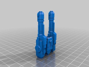 çift namlu blaster transformers oyuncak & oyun aksesuarları 3d print model - Mito3D
