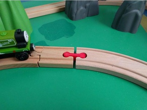 train track connector toys & games 3d print model - Mito3D