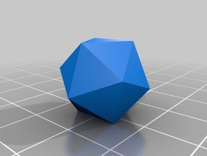Ikosaeder math geometrie platonische der platonischen Körper 3d print model - Mito3D