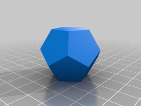 le dodécaèdre les mathématiques la géométrie platonique solide 3d print model - Mito3D