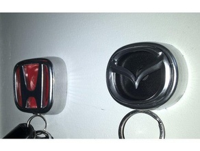 magnet Schlüssel Halter mazda & honda-logo - Organisation 3d print model - Mito3D