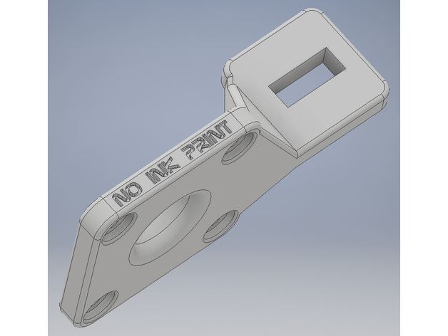 y motor bracket creality cr-10 3d printer parts nema 17 mount reinforcement stepper vibration damper 3D print model - Mito3D