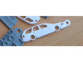 tuner car keychain keychains 3d modding tuning 3d print model - Mito3D