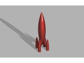 4 kırmızı roket fallout video oyunları oyunu 3d print model - Mito3D