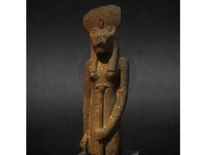 sekhmet Löwen-Göttin scans & Replikate 3d-drucken 3d-Scannen das alte ägypten Wüste der ägyptische Gott Göttin Gesundheit lion Skulptur statue wild 3d print model - Mito3D