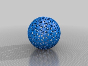 rejilla de la esfera las esculturas 3d print model - Mito3D
