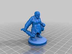 ogre creatures 28mm d&d heroic scale roleplaying wargaming 3d print model - Mito3D