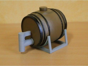 mini barrel art bear tonneau 3d print model - Mito3D