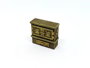 cabinets gloomhaven toy & game accessories 28mm dnd dungeon terrain furniture heroquest rpg scatter 3d print model - Mito3D