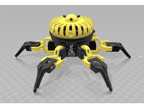 vorpal hexapod flattop turrets robotics 3d print model - Mito3D
