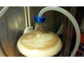 blowoffcap food & drink beer bung carboy fermentation fusion360 homebrew homebrewing 3d print model - Mito3D